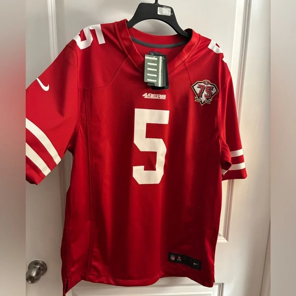 Tray Lance Nike San Francisco 49ers Football Jersey Sz L NWT